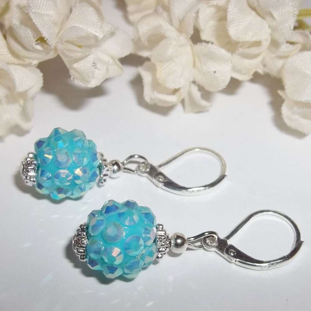 Turquoise Earrings, Turquoise Blue Earrings, Earrings, Earring Set, Earring 3999